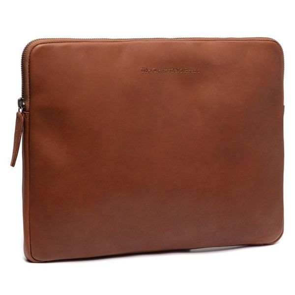 The Chesterfield Brand Clinton Laptop Hülle 14 Zoll - Laptop Sleeve - Echtes Leder - Cognac