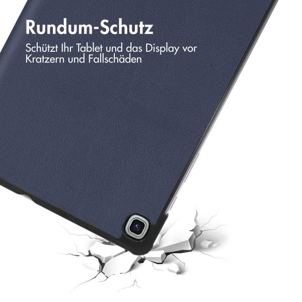 imoshion Trifold Klapphülle Samsung Galaxy Tab S6 Lite / Tab S6 Lite (2022) / Tab S6 Lite (2024) - Dunkelblau