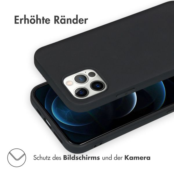 imoshion Color TPU Hülle Schwarz für das iPhone 12 (Pro)