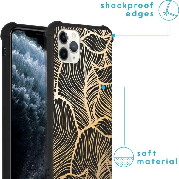 imoshion Design Hülle mit Band für das iPhone 11 Pro Max - Golden Leaves