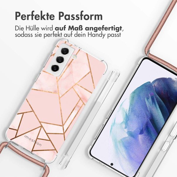 imoshion Design Hülle mit Band für das Samsung Galaxy S21 - Pink Graphic
