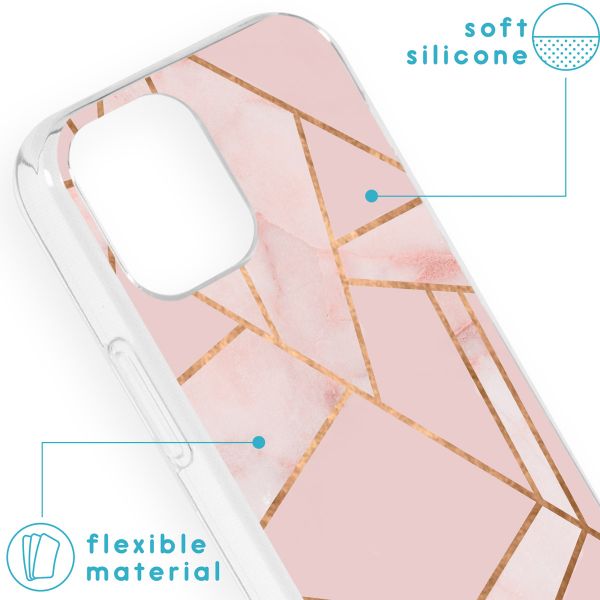 imoshion Design Hülle für das iPhone 13 Mini - Pink Graphic