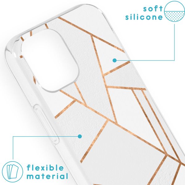 imoshion Design Hülle für das iPhone 13 Mini - White Graphic