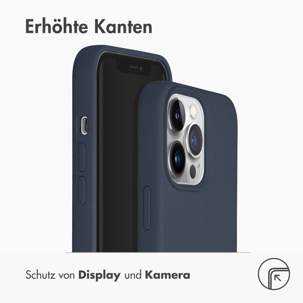 Accezz Liquid Silikoncase mit MagSafe für das iPhone 13 Pro - Dunkelblau