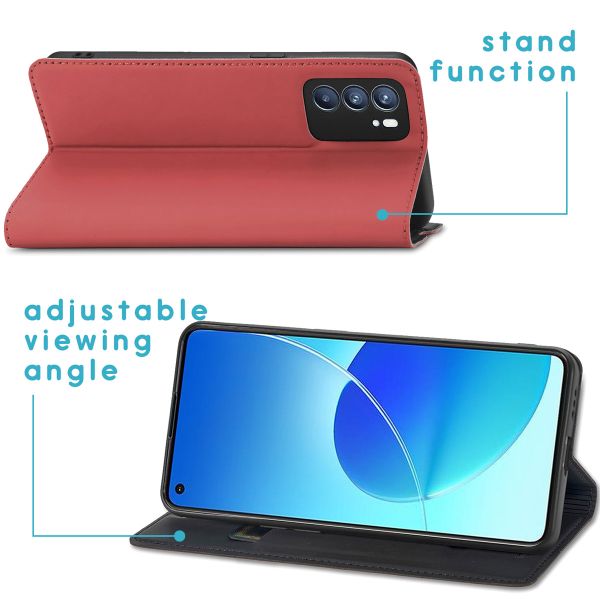 imoshion Slim Folio Klapphülle Oppo Reno 6 5G - Rot