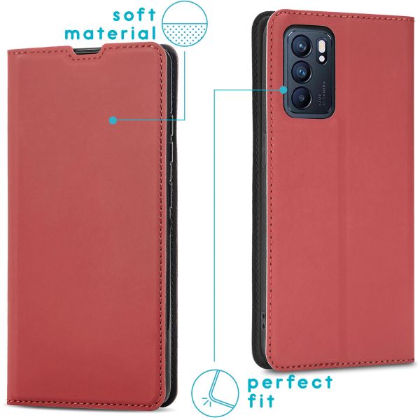 imoshion Slim Folio Klapphülle Oppo Reno 6 Pro 5G - Rot