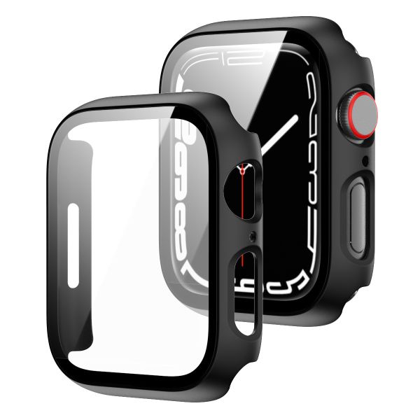 imoshion Full Cover Hard Case für Apple Watch Series 7 / 8 / 9 - 41 mm - Schwarz