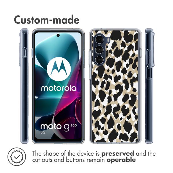 imoshion Design Hülle für das Motorola Moto G200 - Leopard