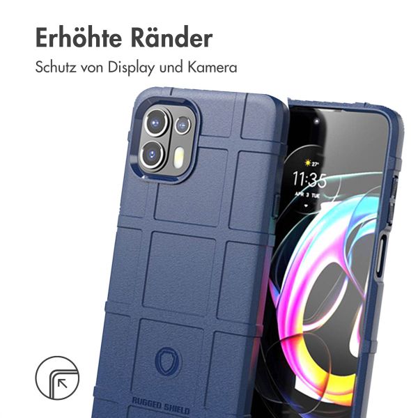 imoshion Rugged Shield Backcover für das Motorola Edge 20 Lite - Dunkelblau