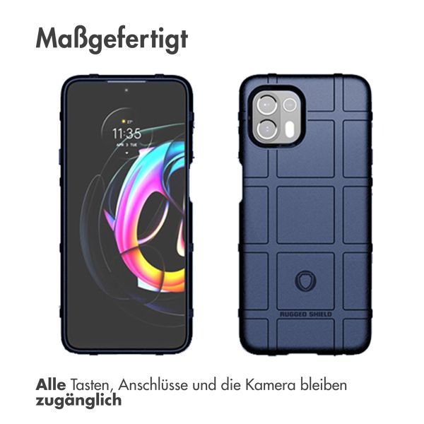 imoshion Rugged Shield Backcover für das Motorola Edge 20 Lite - Dunkelblau