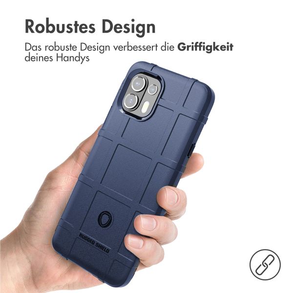 imoshion Rugged Shield Backcover für das Motorola Edge 20 Lite - Dunkelblau