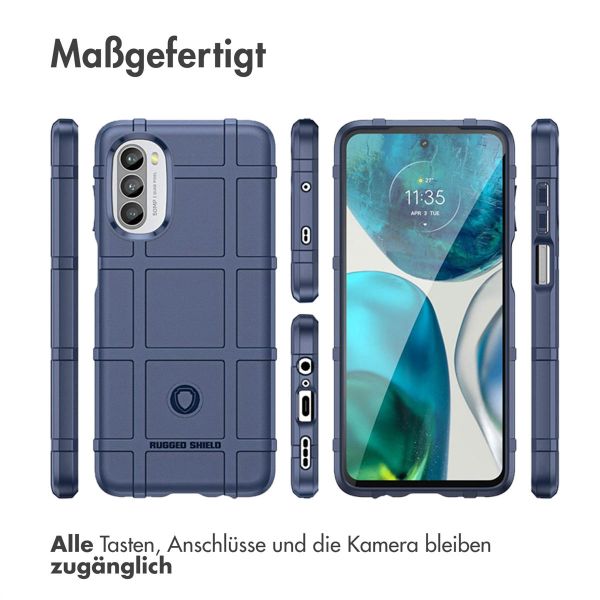 imoshion Rugged Shield Backcover für das Motorola Moto G52 / G82 - Dunkelblau