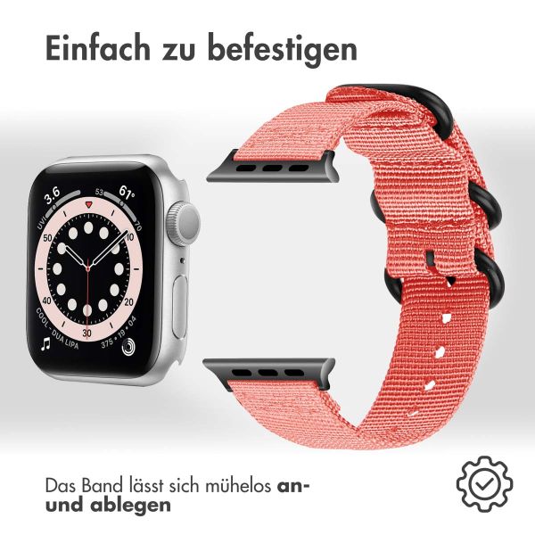 imoshion Nylonarmband für das Apple Watch Series 1-9 / SE - 38/40/41 mm / Series 10 - 42 mm - Rosa