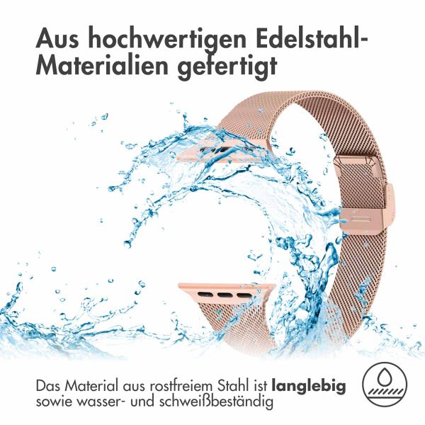 imoshion Mailändische Faltarmband für das Apple Watch Series 1-9 / SE - 38/40/41 mm / Series 10 - 42 mm - Rose Gold