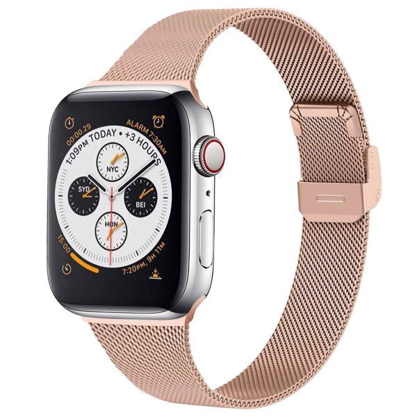 imoshion Mailändische Faltarmband für das Apple Watch Series 1-9 / SE - 38/40/41 mm / Series 10 - 42 mm - Rose Gold