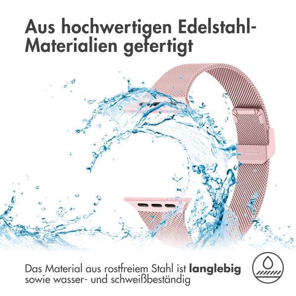 imoshion Mailändische Faltarmband für das Apple Watch Series 1-9 / SE - 38/40/41 mm / Series 10 - 42 mm - Rosa