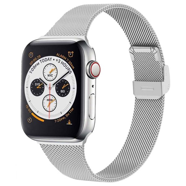 imoshion Mailändische Faltarmband für das Apple Watch Series 1-9 / SE - 38/40/41 mm / Series 10 - 42 mm - Silber