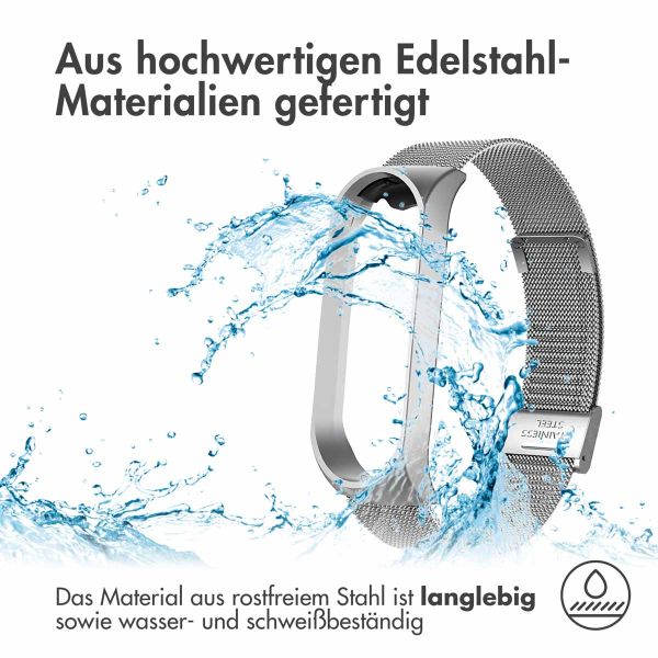 imoshion Mailändische armband für das Xiaomi Mi Band 7 - Silber