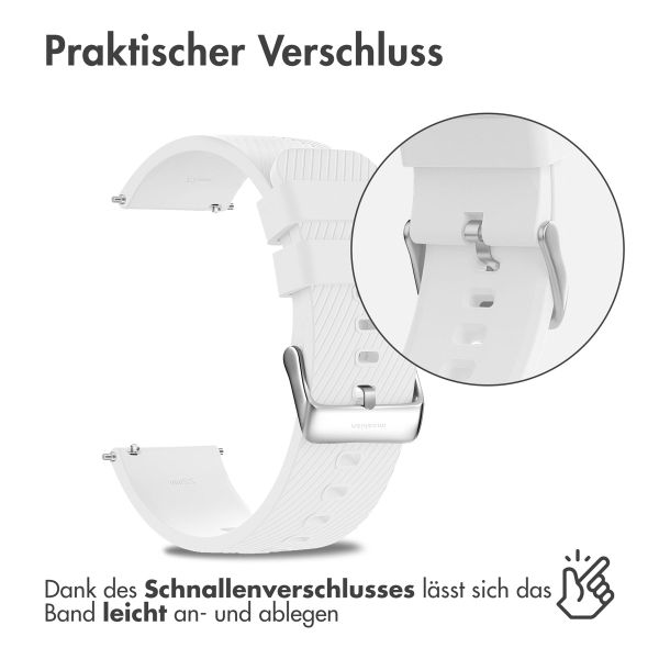 imoshion Silikonarmband - 22-mm-Universalanschluss - Weiß