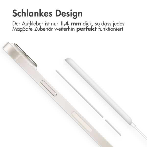 imoshion MagSafe-Aufkleber mit Installationshilfe - Weiß