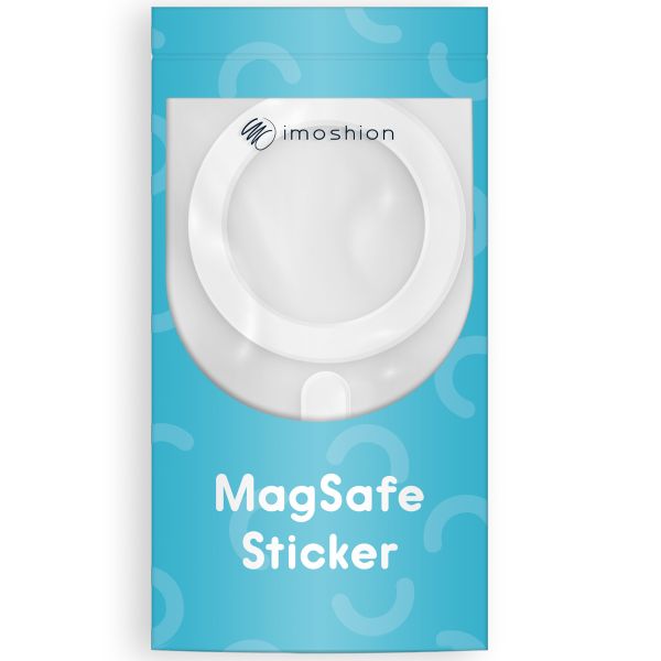 imoshion MagSafe-Aufkleber mit Installationshilfe - Weiß