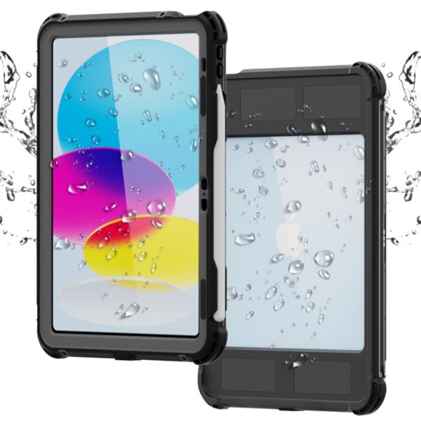 Redpepper Waterproof Backcase für das iPad 10 (2022) 10.9 Zoll - Schwarz