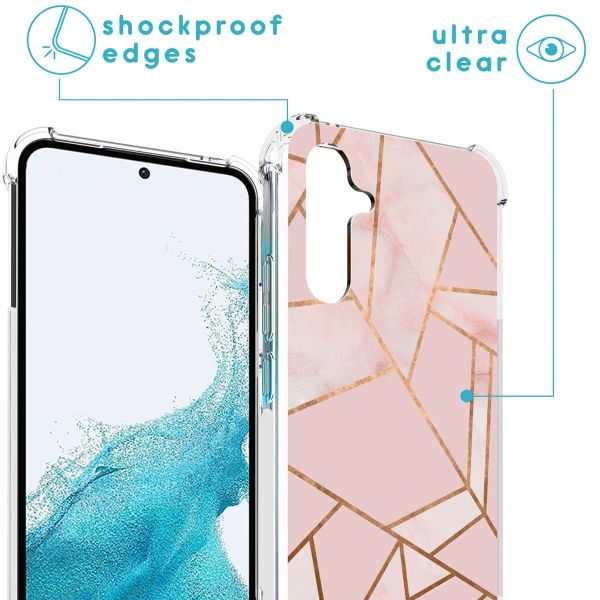 imoshion Design Hülle mit Band für das Samsung Galaxy A54 (5G) - Pink Graphic