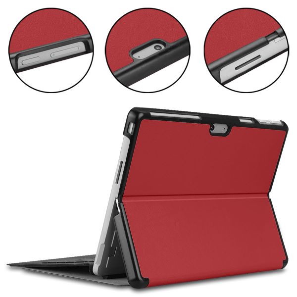 imoshion Trifold Klapphülle für das Microsoft Surface Pro 9 / Pro 10 - Rot