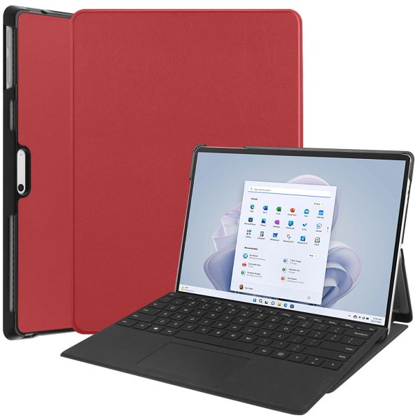 imoshion Trifold Klapphülle für das Microsoft Surface Pro 9 / Pro 10 - Rot