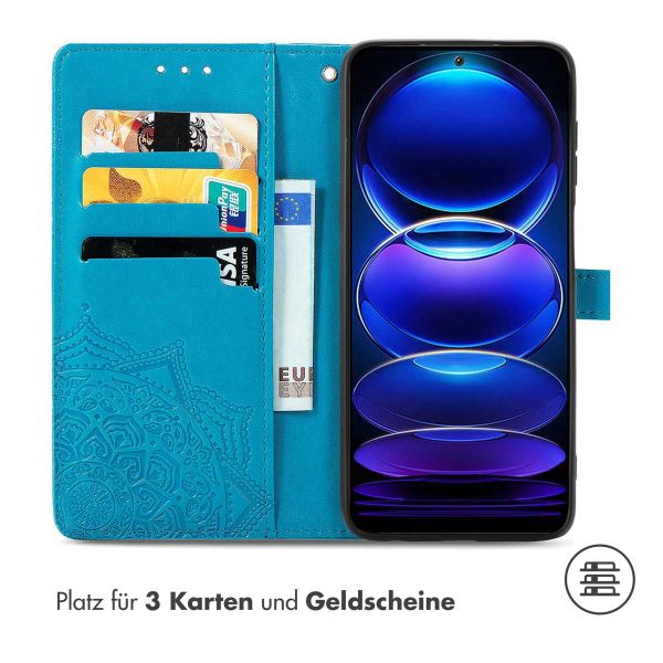 imoshion Mandala Klapphülle für das Xiaomi Redmi Note 12 - Türkis