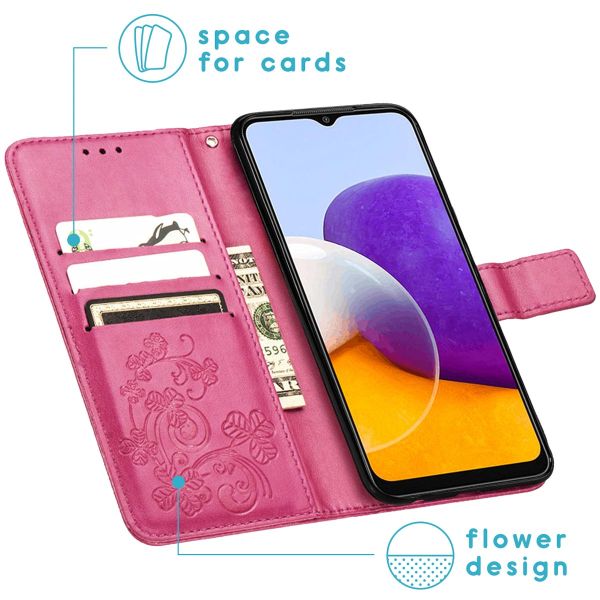 imoshion Kleeblumen Klapphülle Samsung Galaxy A22 (5G) - Fuchsia