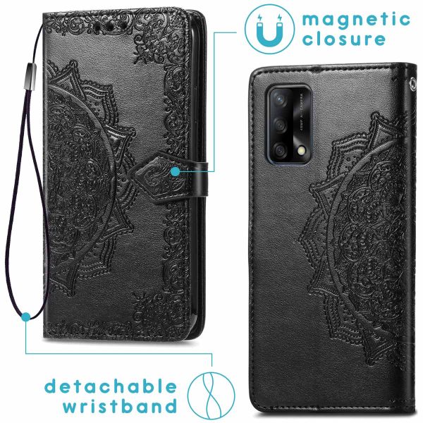 imoshion Mandala Klapphülle Oppo A74 (4G) - Schwarz