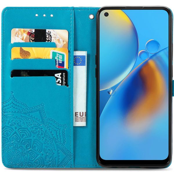 imoshion Mandala Klapphülle Oppo A74 (4G) - Türkis