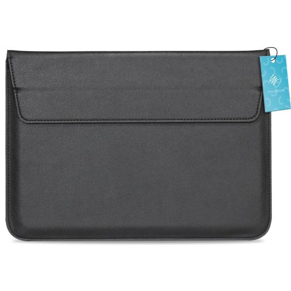 imoshion Vegan Lederen Laptop Sleeve 13-14 Zoll - Schwarz