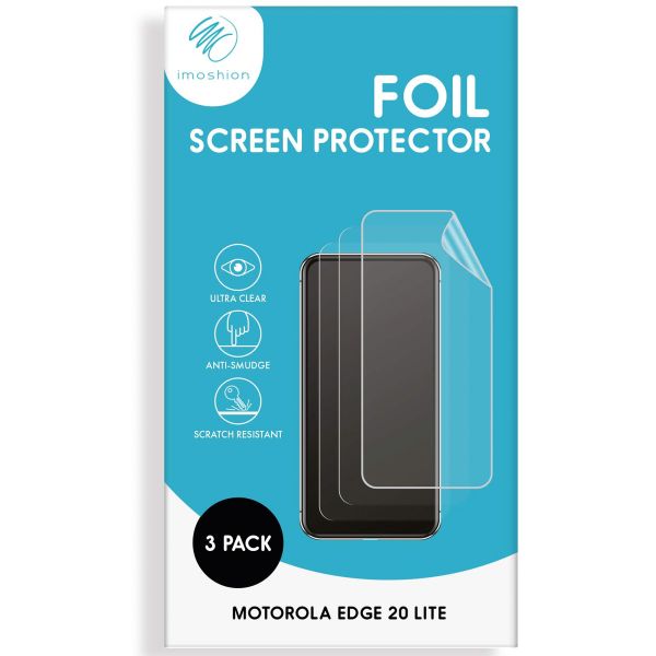 imoshion Displayschutz Folie 3er-Pack für das Motorola Edge 20 Lite