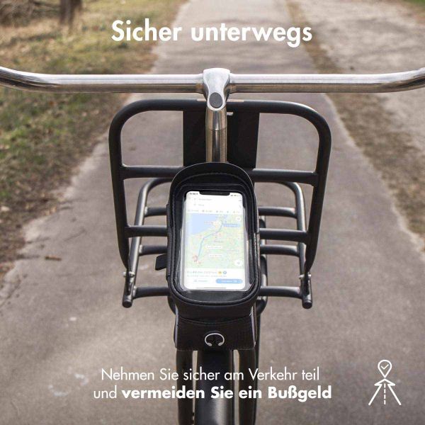 imoshion Handyhalterung für das Fahrrad – mit Hülle – universell – Fahrradrahmen – schwarz