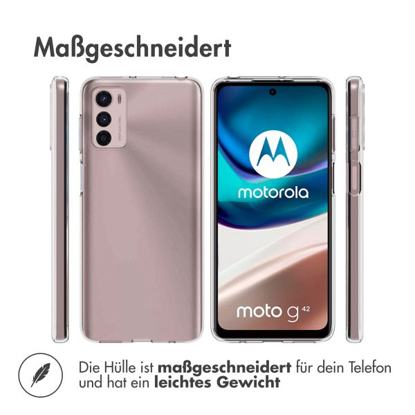 Accezz TPU Clear Cover für das Motorola Moto G42 - Transparent