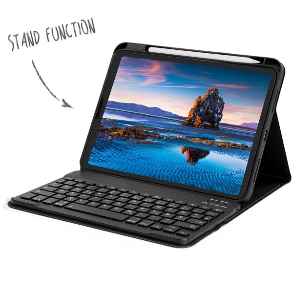 Accezz QWERTZ ﻿Bluetooth Keyboard Klapphülle für das iPad 10 (2022) 10.9 Zoll - Schwarz