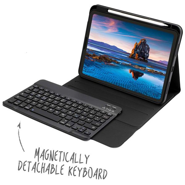 Accezz QWERTZ ﻿Bluetooth Keyboard Klapphülle für das iPad 10 (2022) 10.9 Zoll - Schwarz