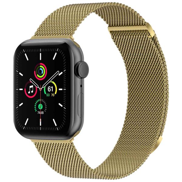 imoshion Mailändische Magnetarmband für die Apple Watch Series 1-9 / SE - 38/40/41 mm / Series 10 - 42 mm - Größe S - Gold