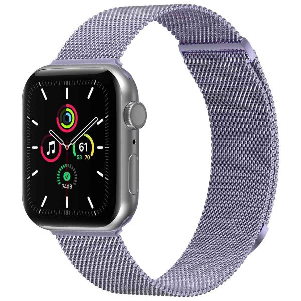 imoshion Mailändische Magnetarmband für die Apple Watch Series 1-9 / SE - 38/40/41 mm / Series 10 - 42 mm - Größe S - Violett