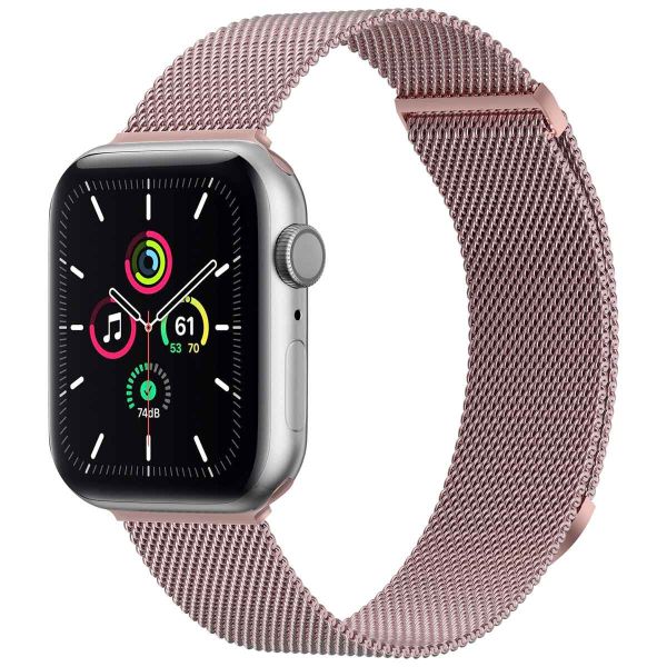 imoshion Mailändische Magnetarmband für die Apple Watch Series 1-9 / SE - 38/40/41 mm / Series 10 - 42 mm - Größe S - Rosa