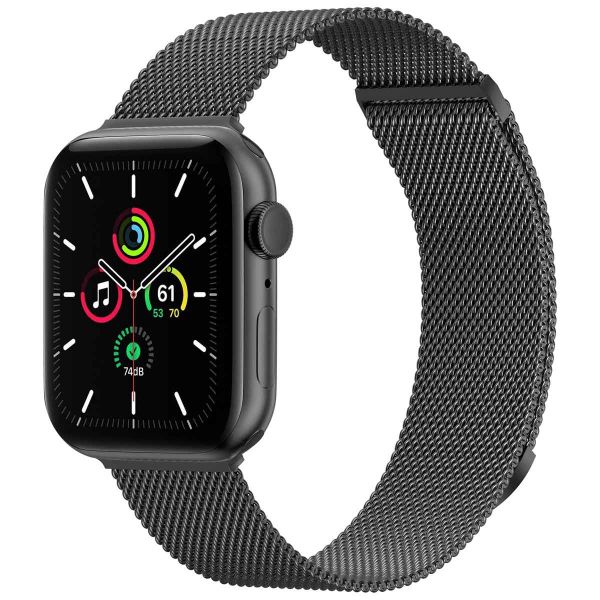 imoshion Mailändische Magnetarmband für die Apple Watch Series 1-9 / SE - 38/40/41 mm / Series 10 - 42 mm - Größe S - Schwarz