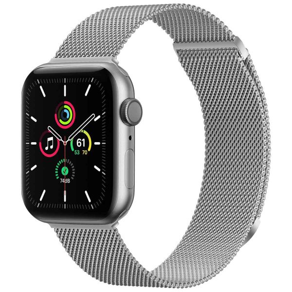 imoshion Mailändische Magnetarmband für die Apple Watch Series 1-9 / SE - 38/40/41 mm / Series 10 - 42 mm - Größe M - Silber