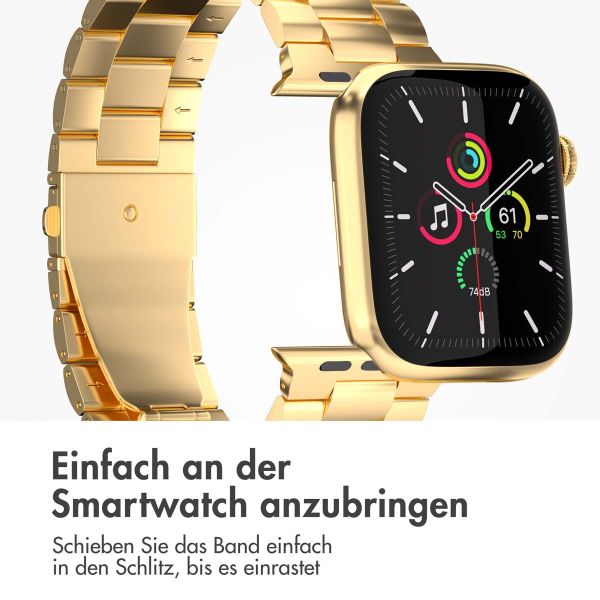 imoshion Edelstahlarmband für das Apple Watch Series 1-9 / SE - 38/40/41 mm / Series 10 - 42 mm - Gold