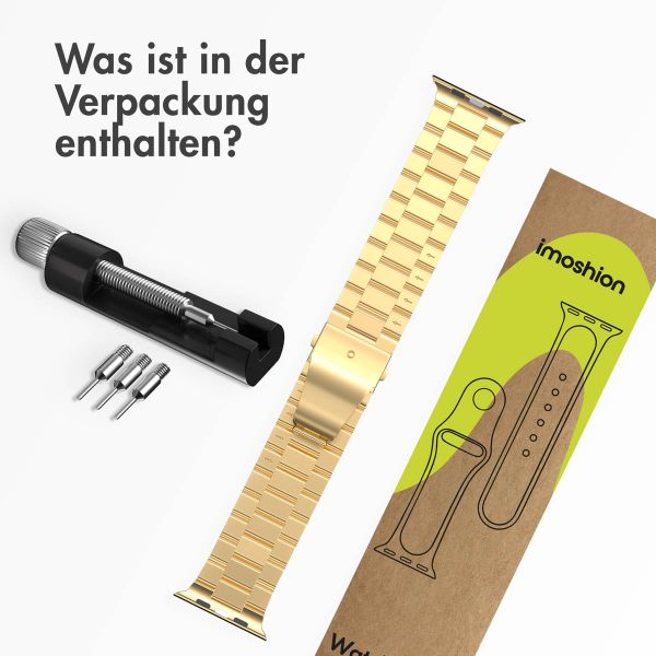 imoshion Edelstahlarmband für das Apple Watch Series 1-9 / SE - 38/40/41 mm / Series 10 - 42 mm - Gold