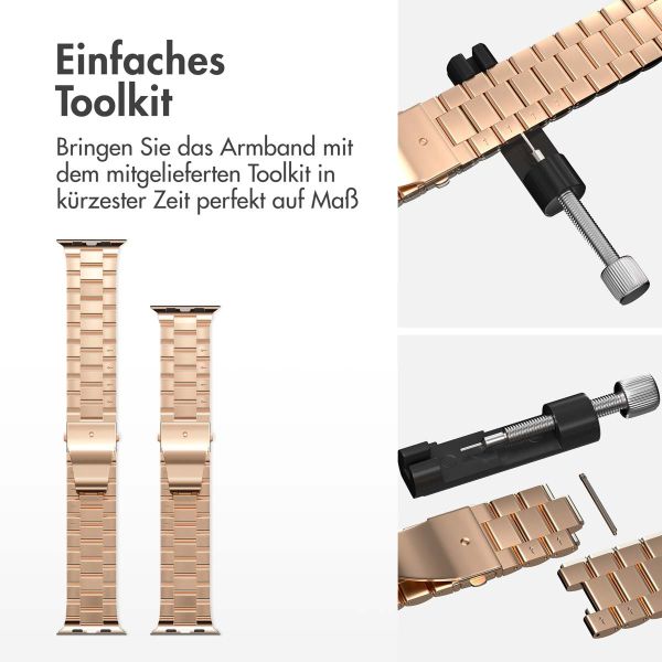 imoshion Edelstahlarmband für das Apple Watch Series 1-9 / SE - 38/40/41 mm / Series 10 - 42 mm - Rose Gold