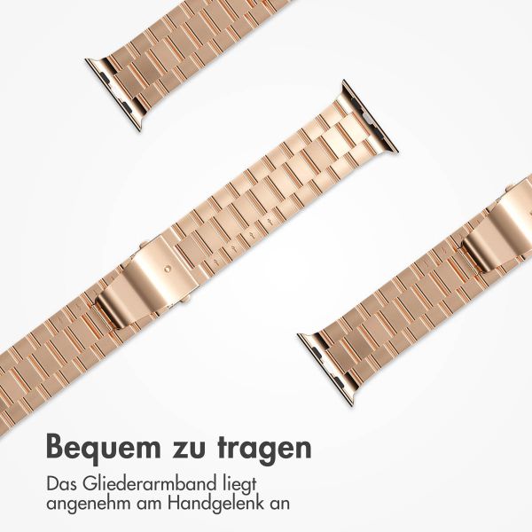 imoshion Edelstahlarmband für das Apple Watch Series 1-9 / SE - 38/40/41 mm / Series 10 - 42 mm - Rose Gold