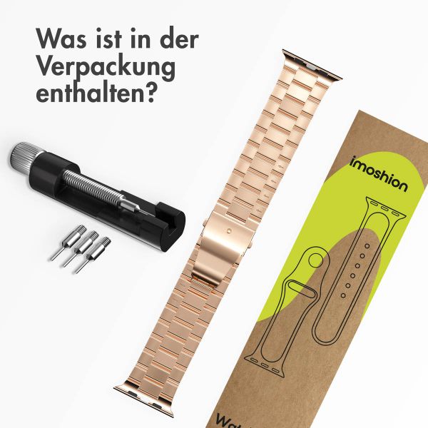 imoshion Edelstahlarmband für das Apple Watch Series 1-9 / SE - 38/40/41 mm / Series 10 - 42 mm - Rose Gold