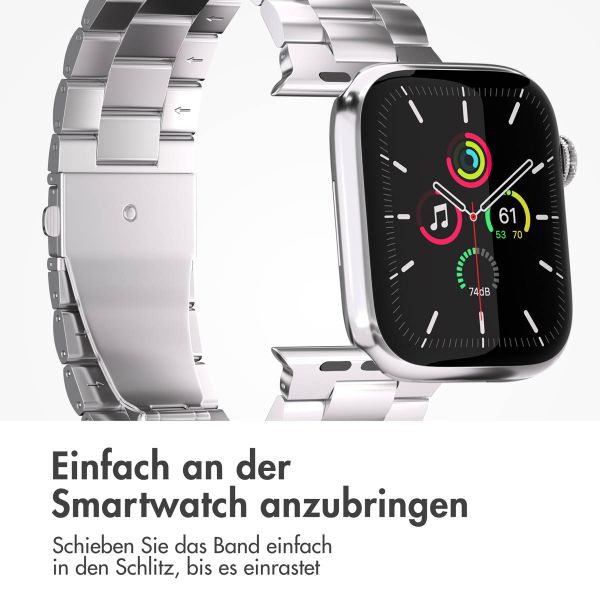 imoshion Edelstahlarmband für das Apple Watch Series 1-9 / SE - 38/40/41 mm / Series 10 - 42 mm - Silber